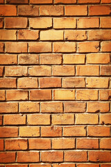 Old brick wall architectural background texture with place for text