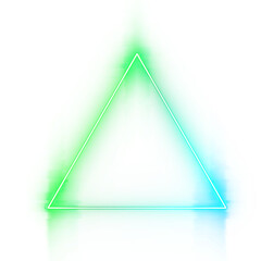 Fault triangle gradient colorful bright neon border