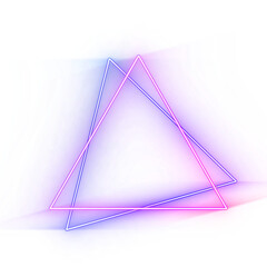 Fault triangle gradient colorful bright neon border