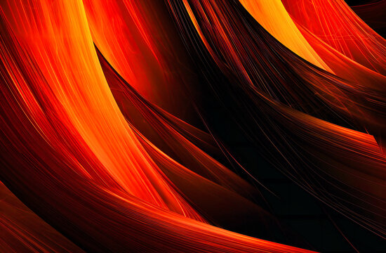 an orange and black abstract wallpaper background