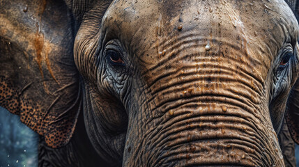 close up of an elephant