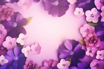 copy background blossom green beauty space flowers floral leaf beautiful spring nature. Generative AI.