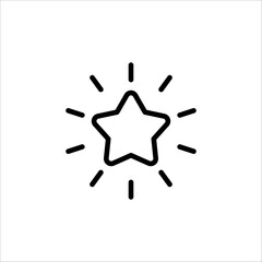 Premium of star icon. Simple pictogram, vector illustration on a white background.