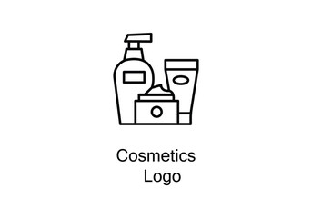 cosmetics Logo for business in the industry of beauty, health, personal hygiene.
