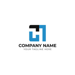 CH Letter typography logo design