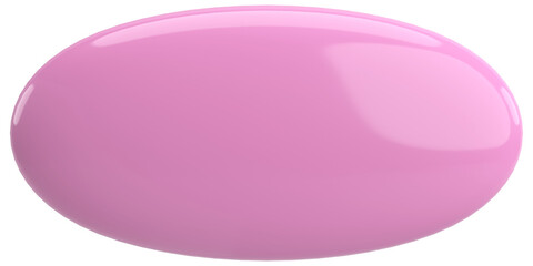 3D button. Empty button. 3D illustration.