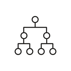 Organizational chart icon. Symbol modern, simple, vector, icon for website design, mobile app, ui. Vector Illustration