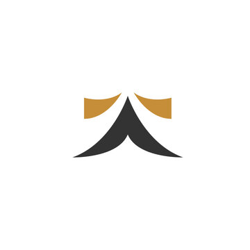 Creative Letter AT TA japanese style Monogram Logo Design