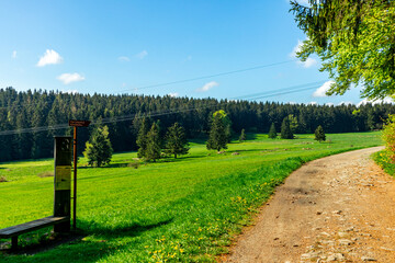 Erste Schritte auf dem Rennsteig zwischen Hörschel und Blankenstein im schönen Frühling -...