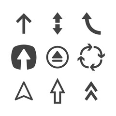 Arrow pictogram collection. Set of arrows.