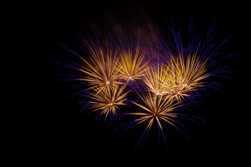 Fireworks  launch at Orthodox Easter Celebration in Corfu, Greece