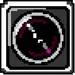 Obraz premium equipment action camera game pixel art retro vector. bit equipment action camera. old vintage illustration