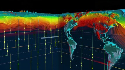 AI Assisted Seismic Data Analysis - obrazy, fototapety, plakaty