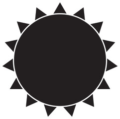 Sun Silhouette icon