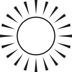 Sun outline icon