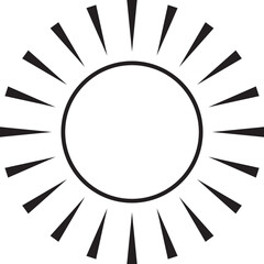 Sun outline icon