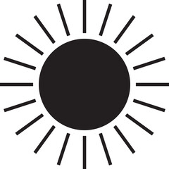 Sun Silhouette icon