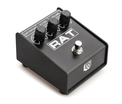 guitar proco rat distortion pedal path isolated on white
