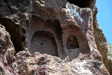 Located in Bingol, Turkey, the Zag Caves have been inhabited by humans since the 5th century.
