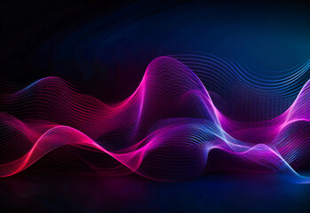 dark pink blue and purple line seamless wave background