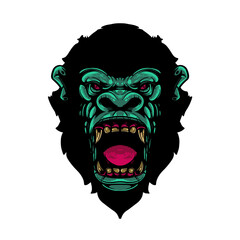 ape gorilla sketchy artwork design  illustration
