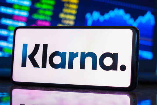 May 17, 2023, Brazil. In this photo illustration, the Klarna Bank AB logo is displayed on a smartphone screen.