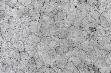 Ground cracked by hot weather. Global warming and drought concept.