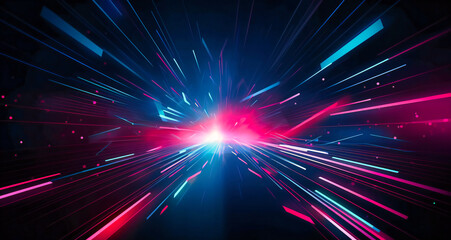 blue and pink abstract technology background