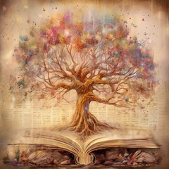 Erschaffe mit Liebe und Licht: Eine Illustration des Baum des Lebens