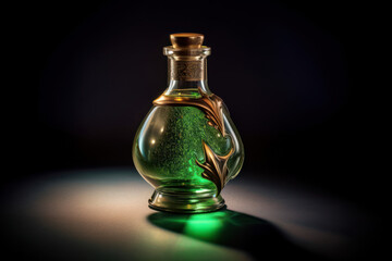 Obraz na płótnie Canvas beautiful magic jar with strange potion inside, ai tools generated image