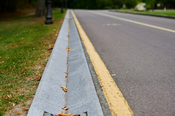 rain drain in landscape design, drainage of rain underground sewerage system