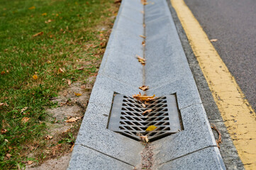 rain drain in landscape design, drainage of rain underground sewerage system