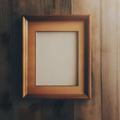 empty picture frame on the wall