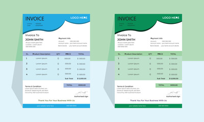 2 COLOUR INVOICE TEMPLATE 