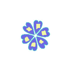 Pixel art flower