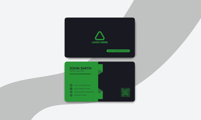 Corporate modern business card design in professional style.business card design