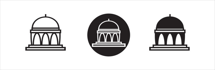 moque icon, simple icon mosque, icon religious