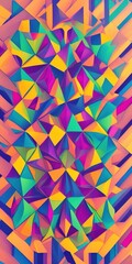 A colorful background with a triangle pattern Generative AI