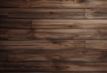 Fototapeta premium Brown wood texture background coming from natural tree. The wooden panel has a beautiful dark pattern, hardwood floor texture. created with Generative AI technology
