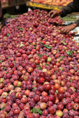 Open air market fruits - shallow dof