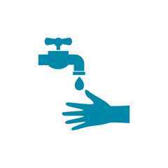 Washing hands icon isolated on transparent background