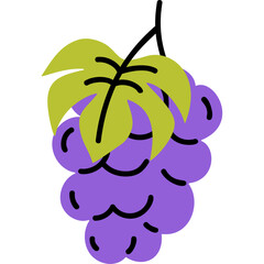 Bunch Of Grapes Illustration