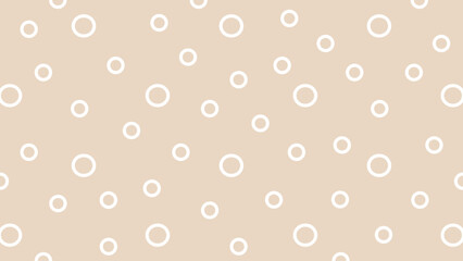 Beige background with white circles