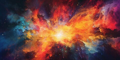 Abstract Big Bang Fusion - Generative AI