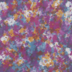 Obraz na płótnie Canvas Abstract, seamless pattern of flowers. Created by a stable diffusion neural network.