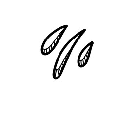 Water drop Doodle line