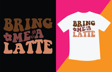 Coffee typography cafe colorful design