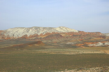 Coloured Mountains in Khizi district, Azerbaijan.