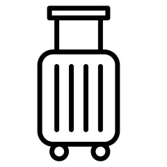 Suitcase Vector Line Icon