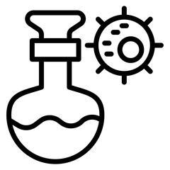 Biology Vector Line Icon